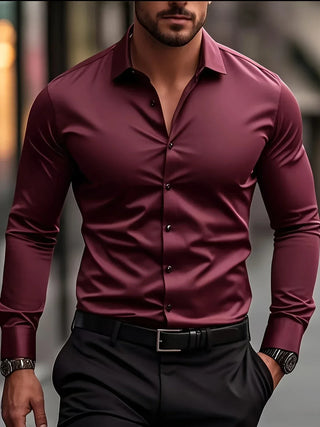 Chemise élégante à manches longues avec boutons