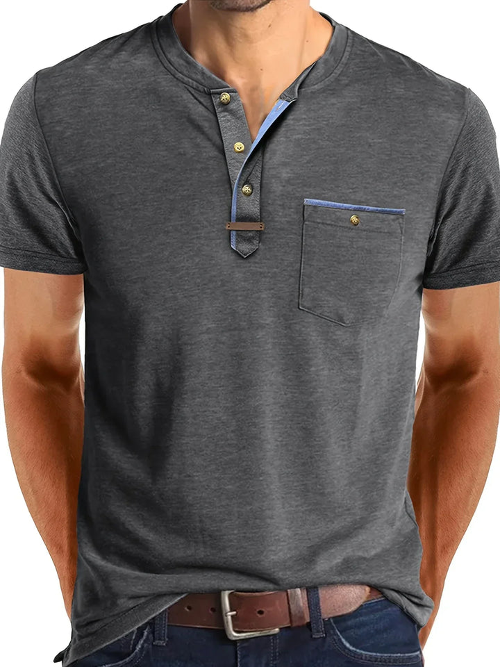T-shirt col rond élégant avec poche
