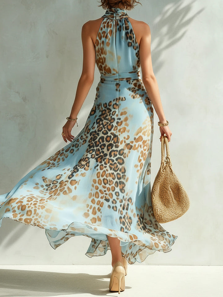 Ella | Robe glamour à motif animalier