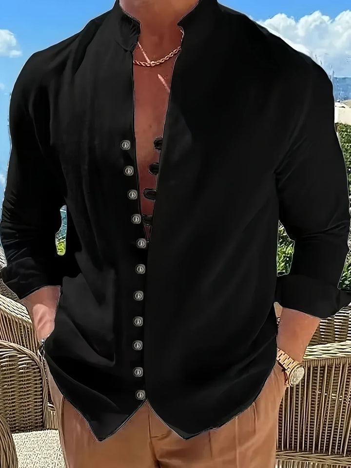 Chemise légère en coton à manches longues