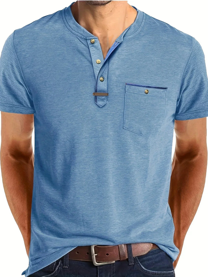 T-shirt col rond élégant avec poche