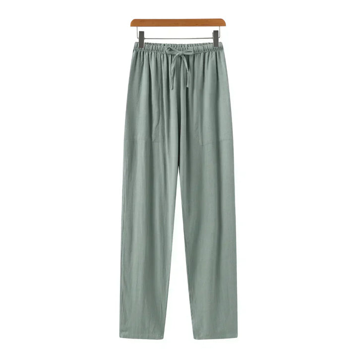 Pantalon slim en lin