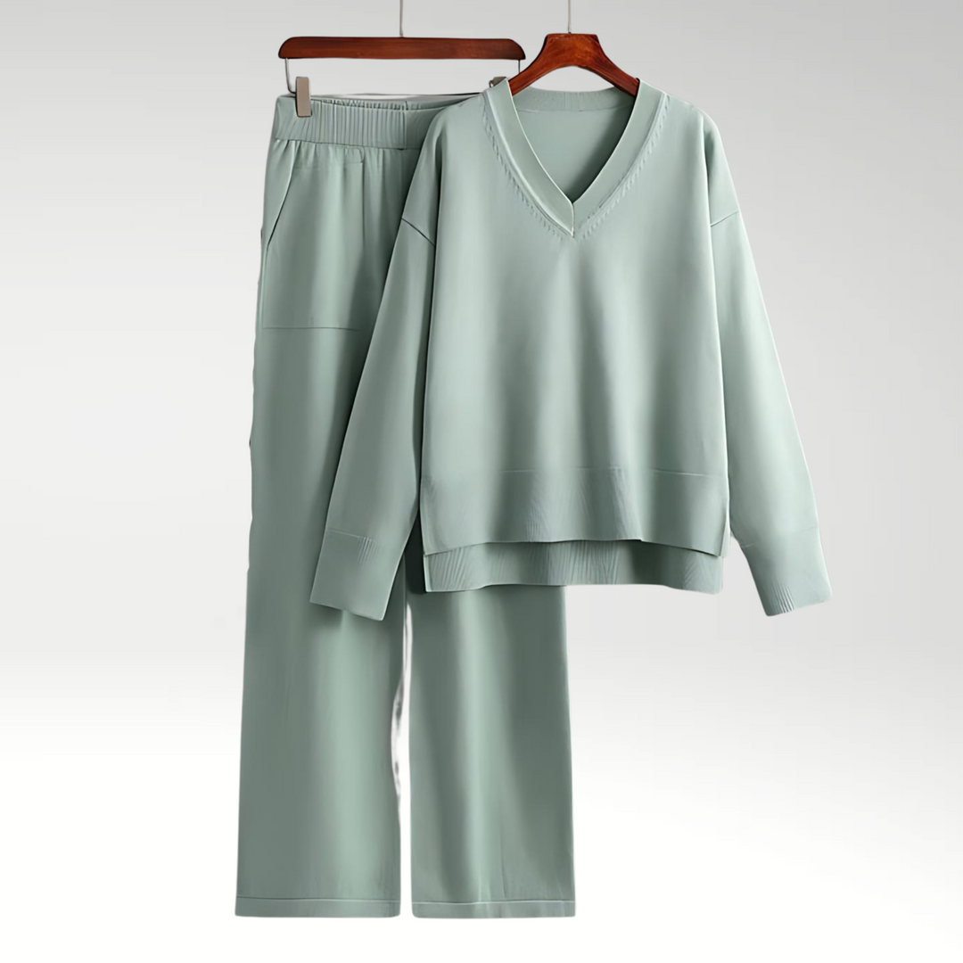 Luxe Ensemble deux pièces col V