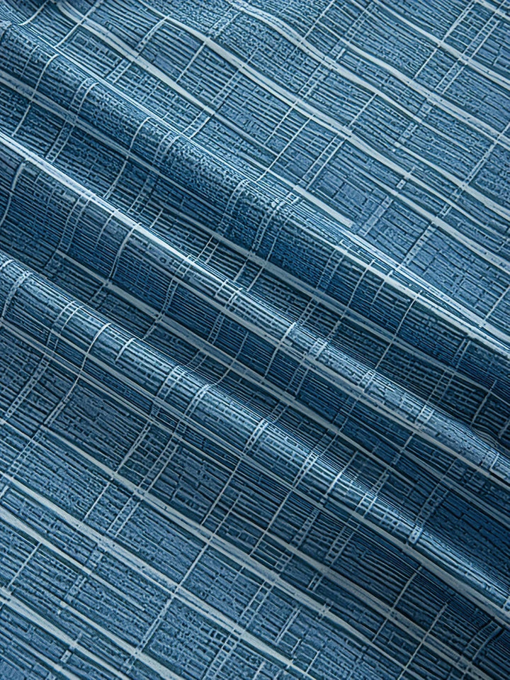 Chemise élégante à motif rayé et à carreaux