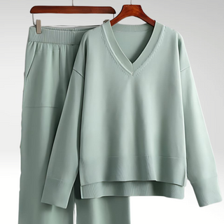 Luxe V-Neck Two Piece Set