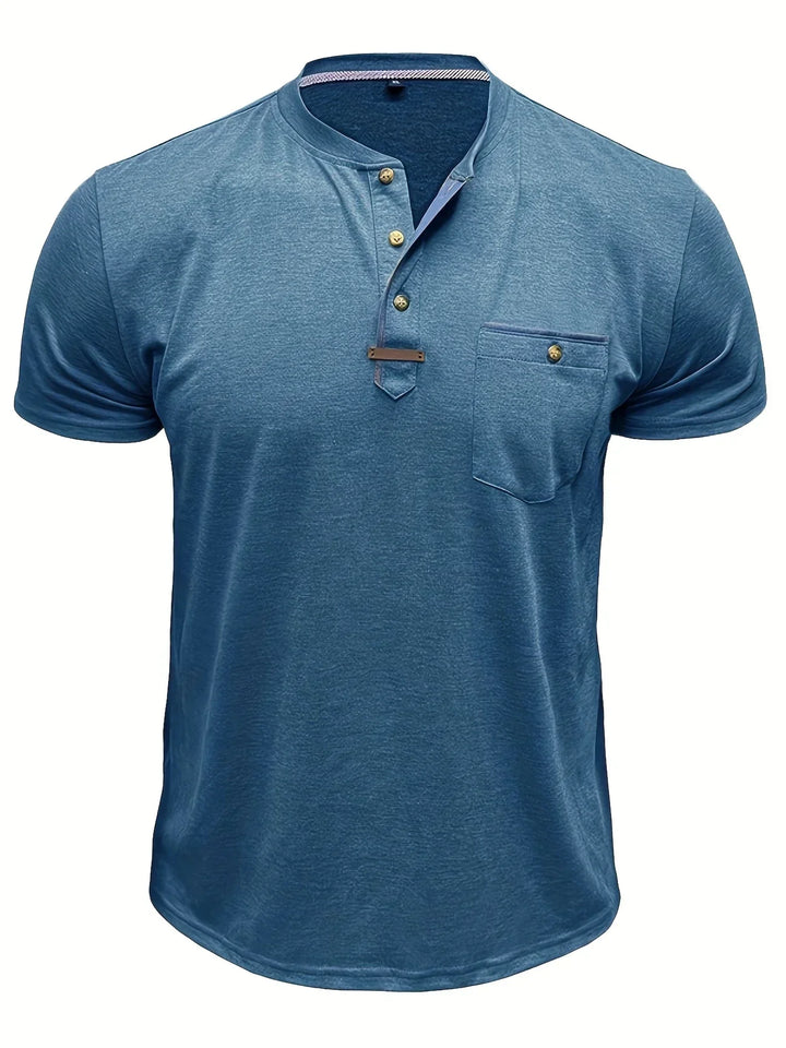 T-shirt col rond élégant avec poche