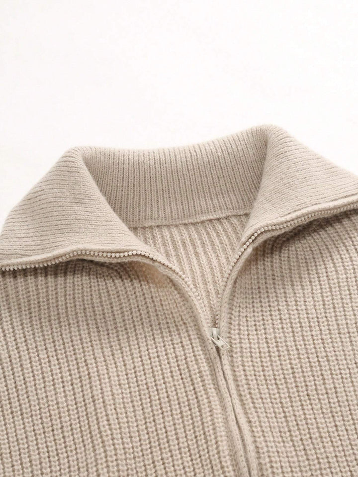 Cardigan zippé