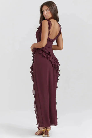 Robe élégante avec jambes ouvertes