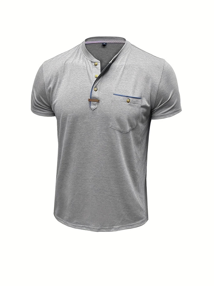 T-shirt col rond élégant avec poche