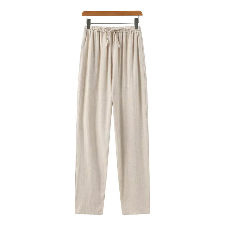 Pantalon slim en lin