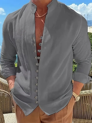 Chemise légère en coton à manches longues