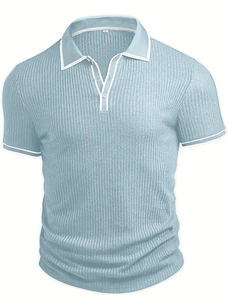 Polo élégant à manches courtes