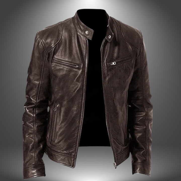 Veste en cuir artisanal pour homme