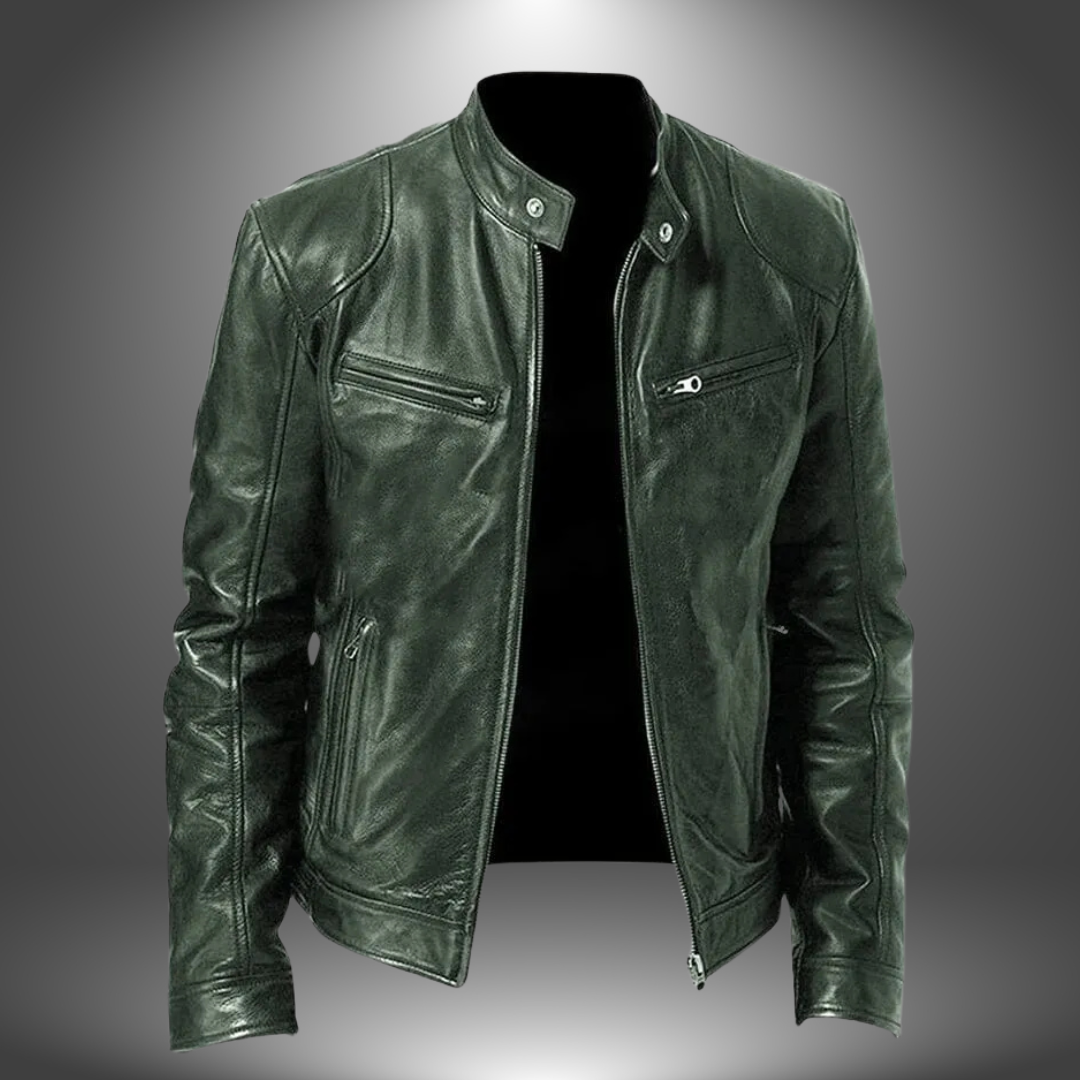 Veste en cuir artisanal pour homme