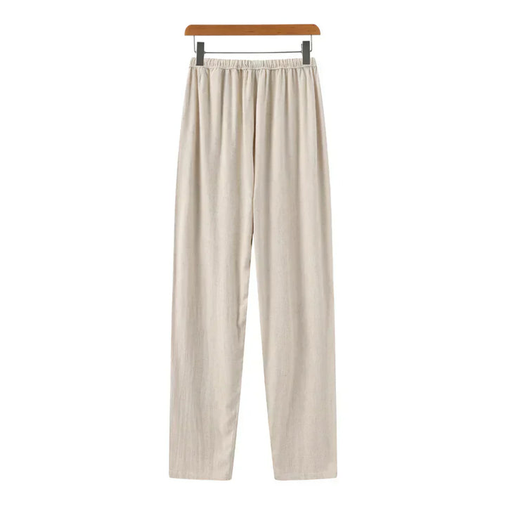 Pantalon slim en lin