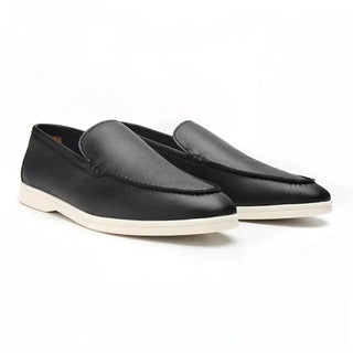 Mocassins en cuir de vachette