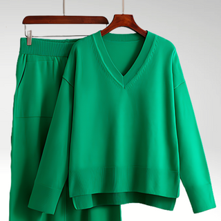 Luxe V-Neck Two Piece Set
