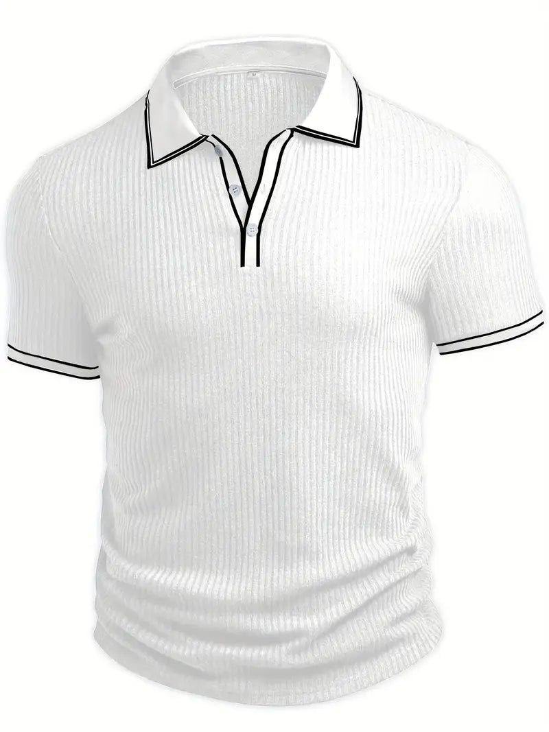 Polo élégant à manches courtes