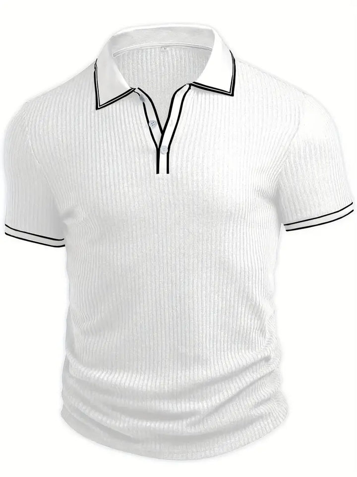 Polo élégant à manches courtes