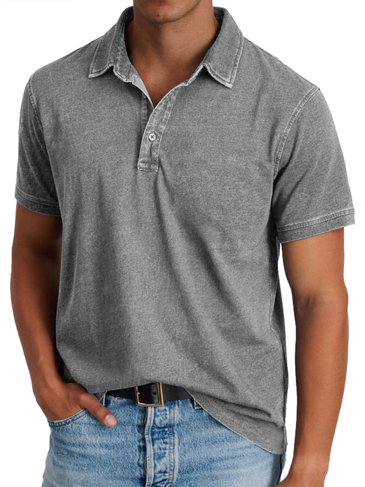 Polo avec collier pour hommes