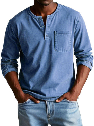 Chemise Vintage à Manches Longues