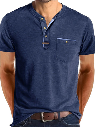 T-shirt col rond élégant avec poche