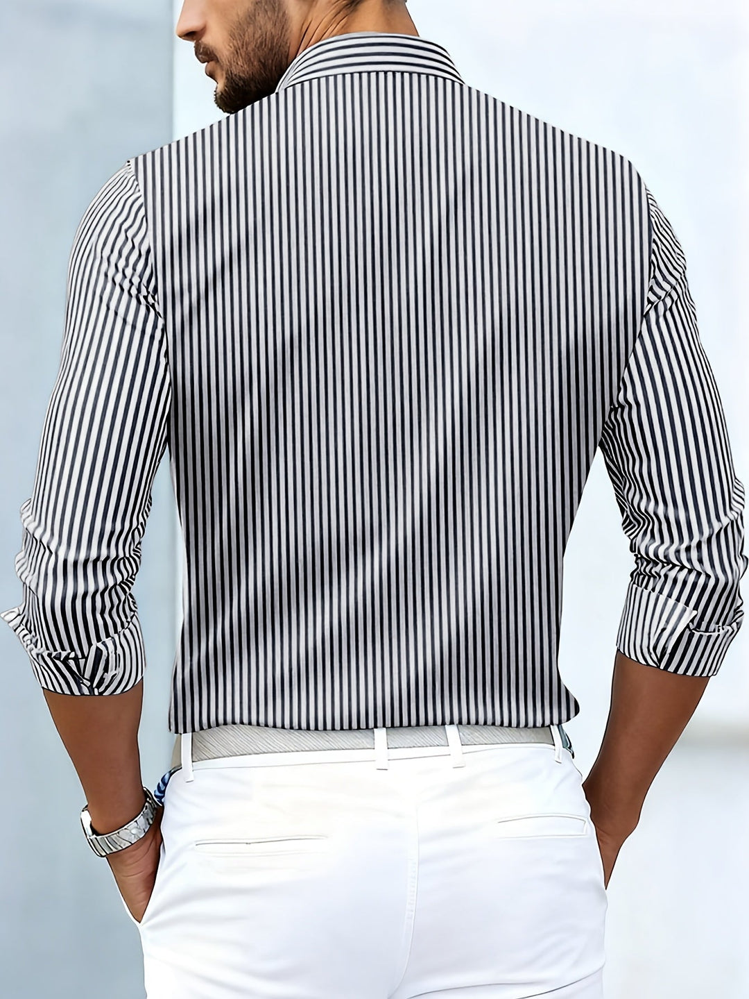 Emerson | Chemise Homme à Rayures Vintage Manches Longues