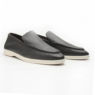 Mocassins en cuir de vachette