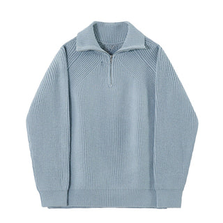 Pull Azure à quart de zip