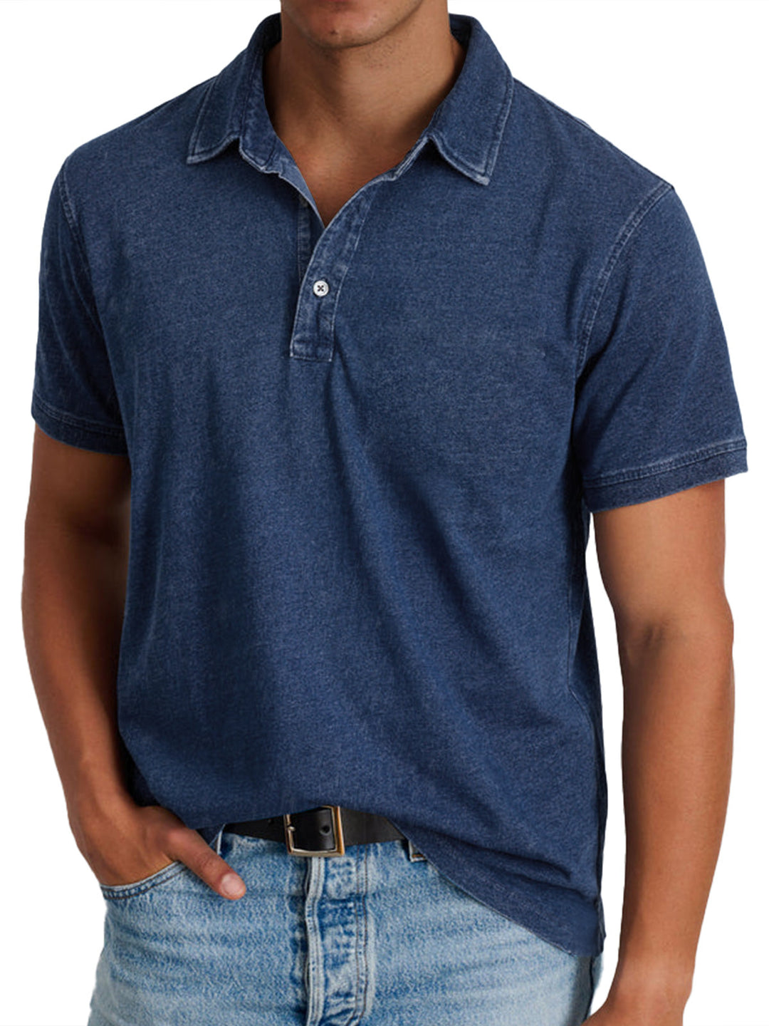 Polo avec collier pour hommes