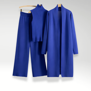 Ensemble trois pièces en maille Luxe