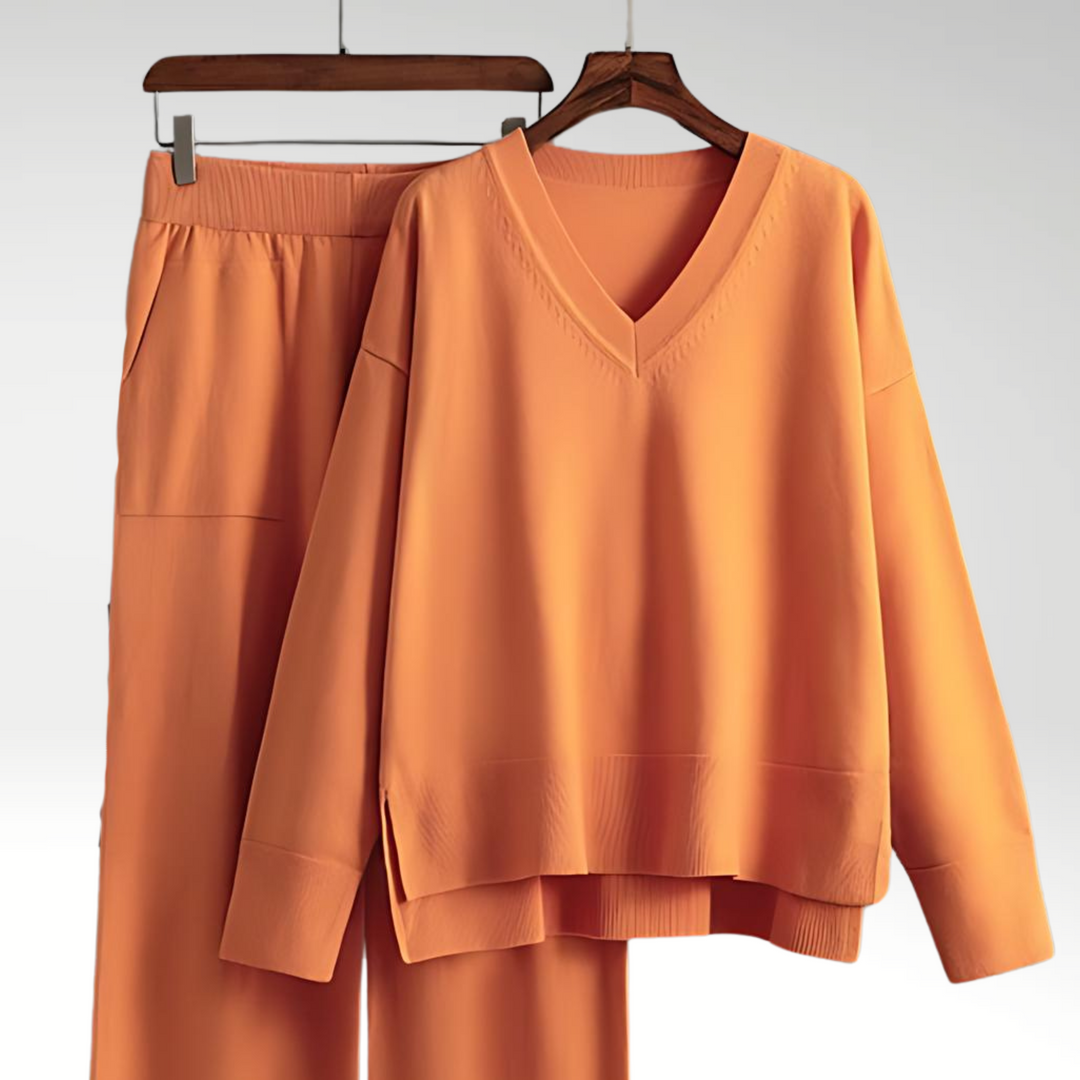 Luxe Ensemble deux pièces col V