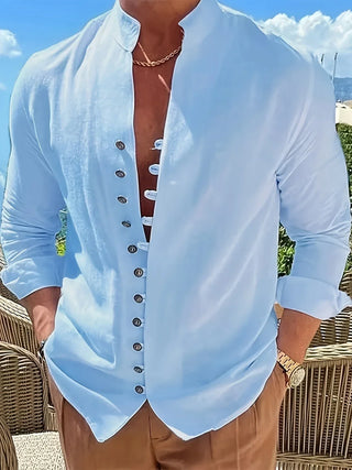 Chemise légère en coton à manches longues