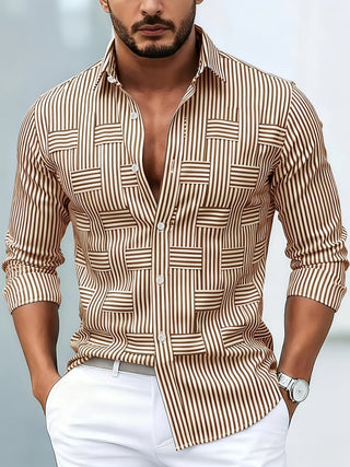 Emerson | Chemise Homme à Rayures Vintage Manches Longues