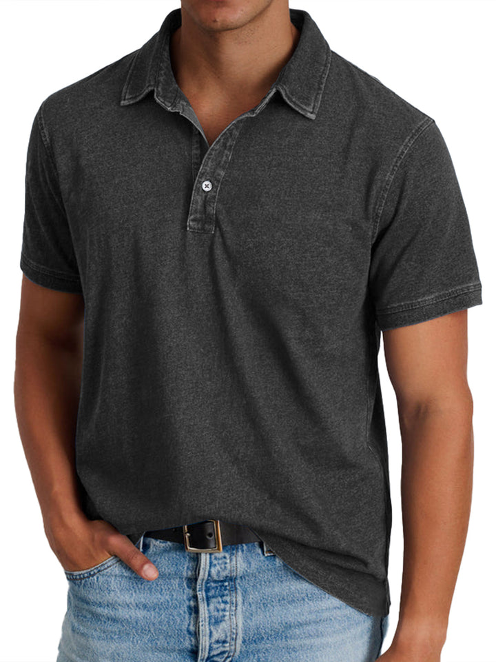 Polo avec collier pour hommes