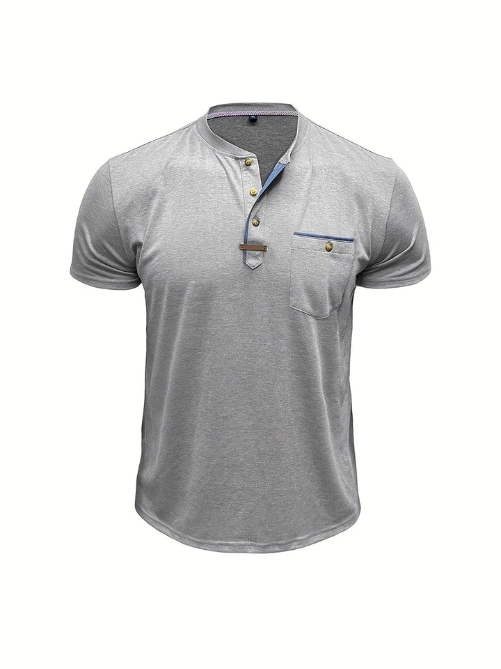 T-shirt col rond élégant avec poche