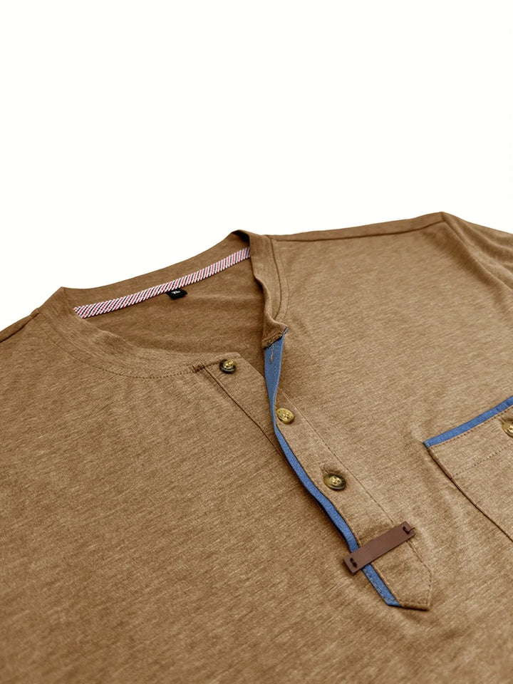 T-shirt col rond élégant avec poche