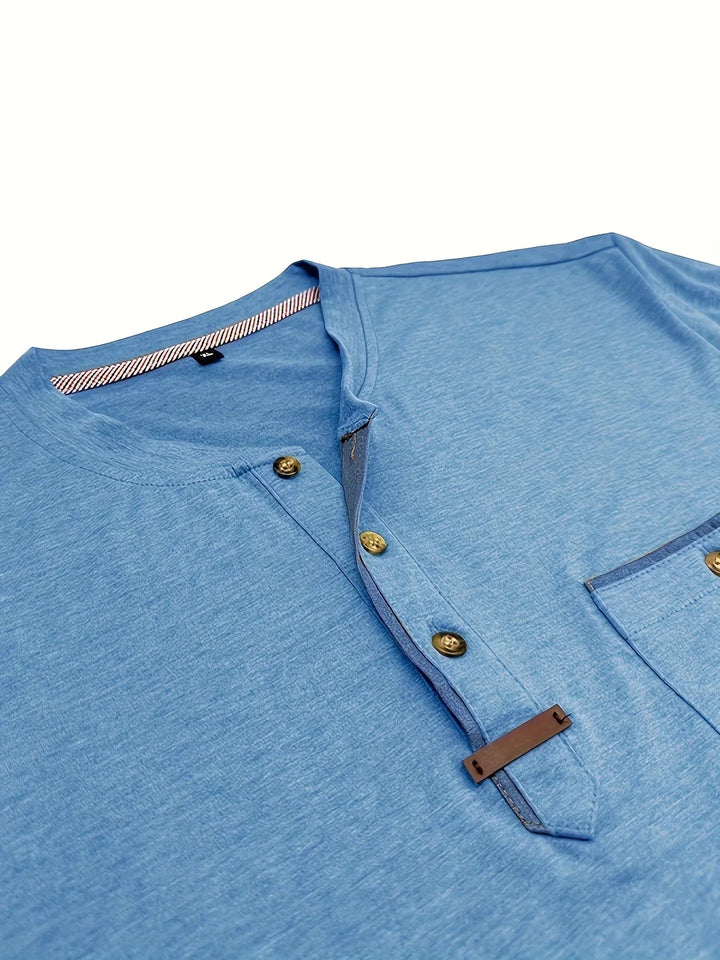 T-shirt col rond élégant avec poche