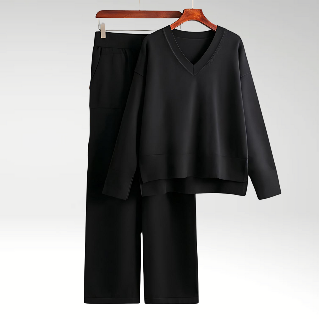 Luxe V-Neck Two Piece Set