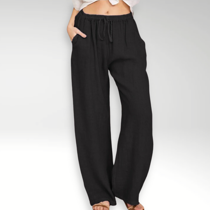 Pantalon confort à jambe large