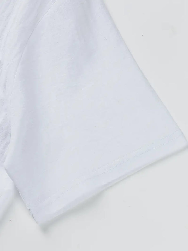 Chemise élégante à manches courtes