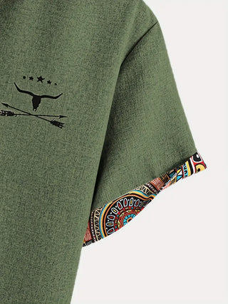 Chemise élégante à manches courtes