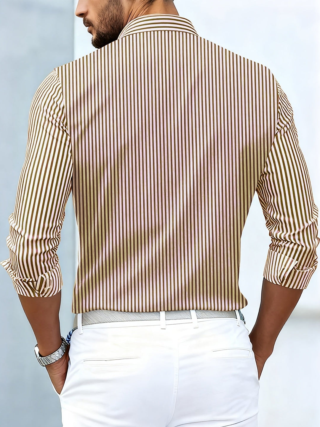Emerson | Chemise Homme à Rayures Vintage Manches Longues