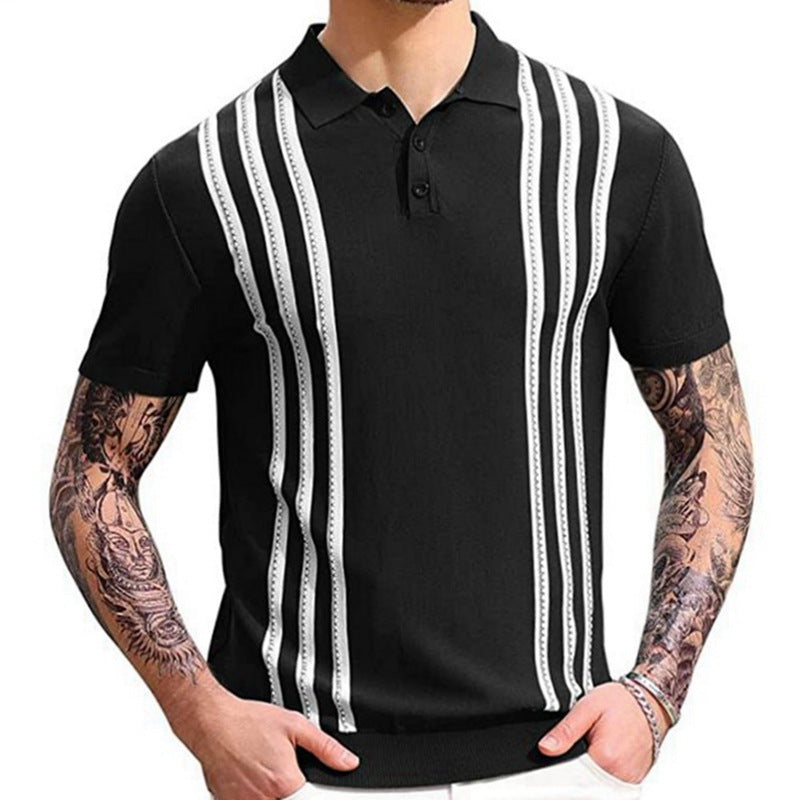 Polo décontracté rayé