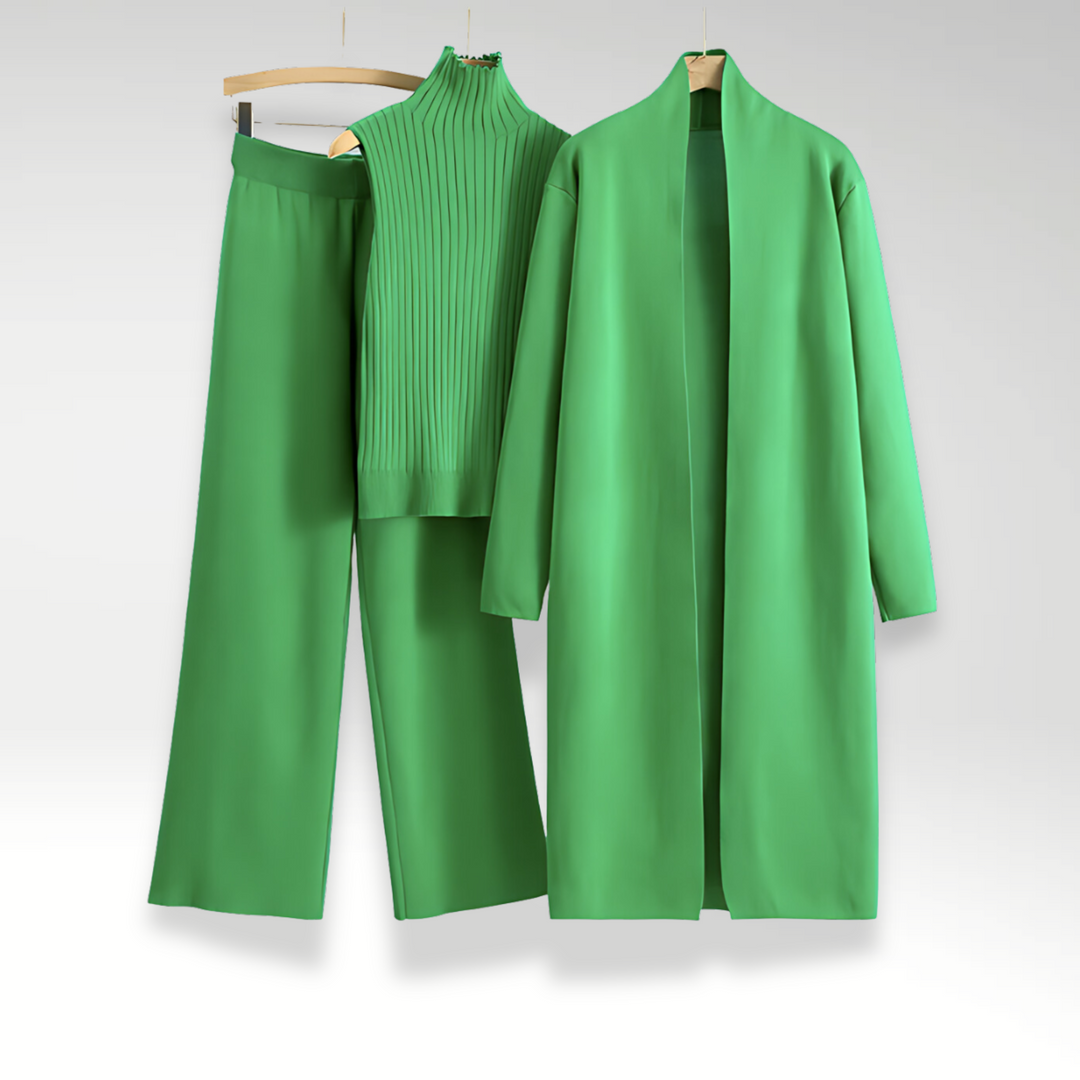 Ensemble trois pièces en maille Luxe