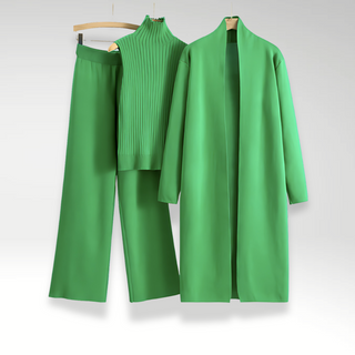 Ensemble trois pièces en maille Luxe