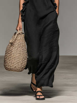 Isa | Robe Maxi avec Poches