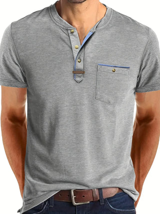 T-shirt col rond élégant avec poche