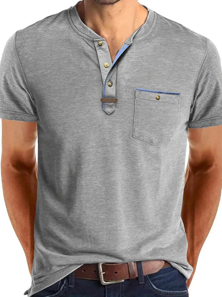 T-shirt col rond élégant avec poche