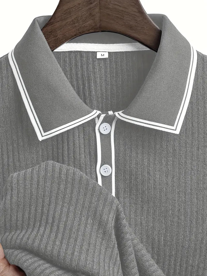 Polo élégant à manches courtes